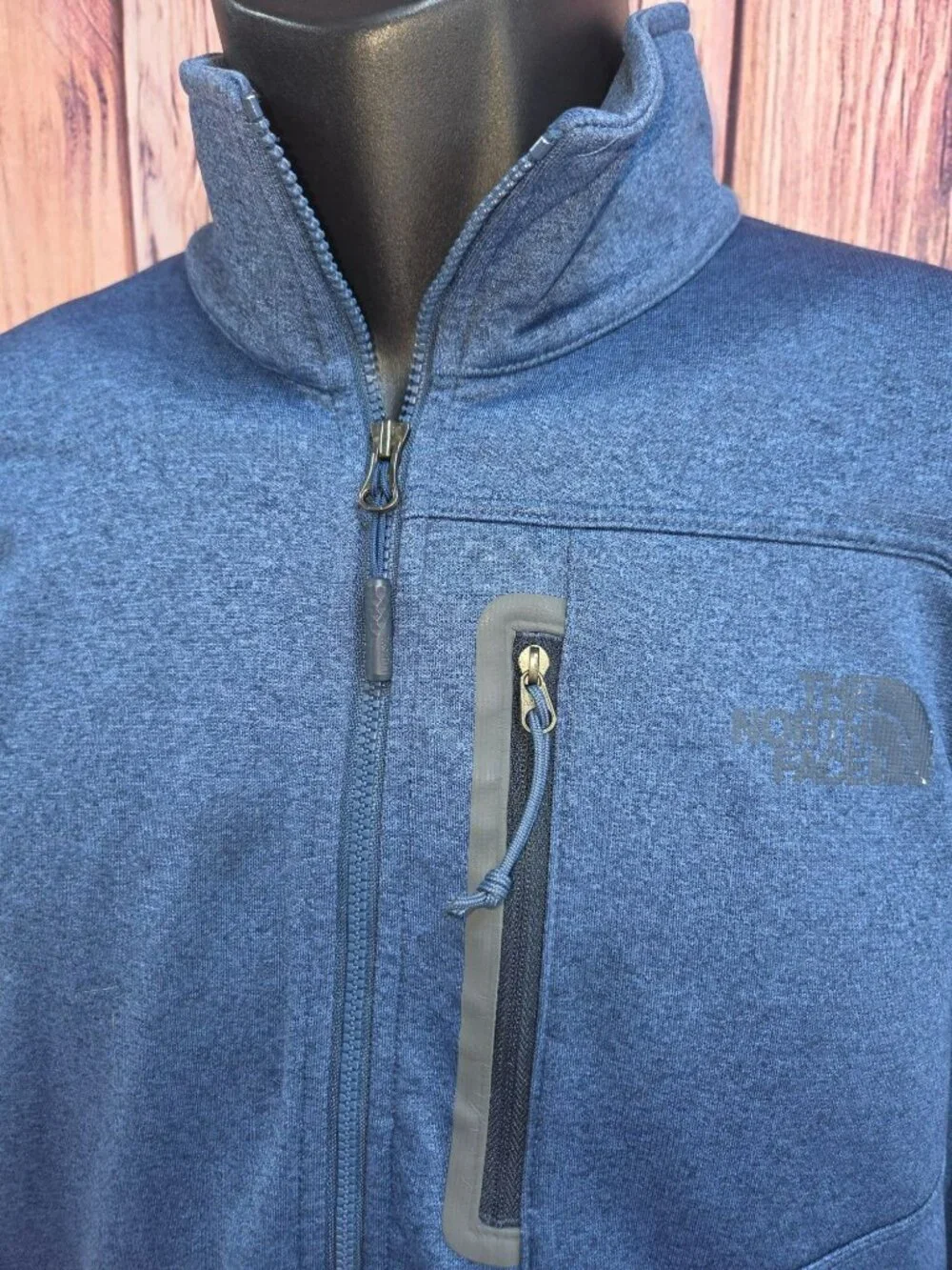 The North Face Blue Quarter-Zip Pullover Jacket Large
